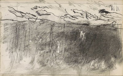 Campo al borde de un bosque de Anton Mauve