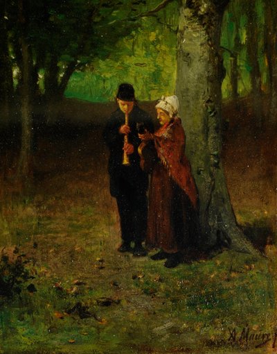 Músicos errantes de Anton Mauve