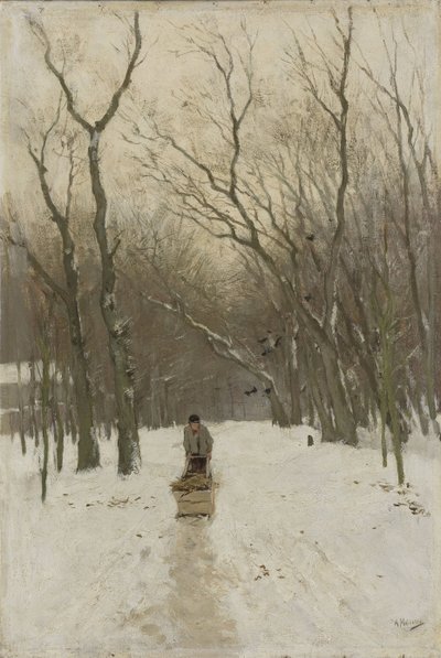 Invierno en los bosques de Scheveningen de Anton Mauve