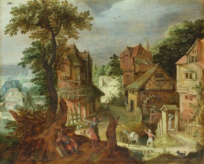 Paisaje de pueblo de Anton Mirou