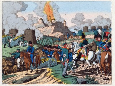 Guerra ruso-turca (1828-29) - El sitio de la fortaleza de Brailov el 7 de junio de Anton Paul Eisen