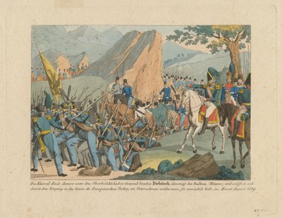 El ejército del Conde Iván Ivánovich Diebitsch cruzando los Balcanes de Anton Paul Eisen