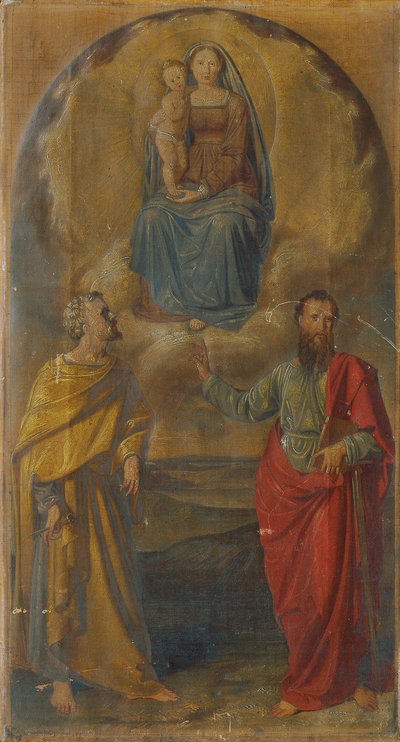 María con el niño Jesús y los Santos Pedro y Pablo de Anton Psenner