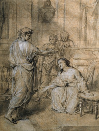 Augusto y Cleopatra de Anton Raphael Mengs