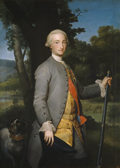 Carlos IV de España como Príncipe de Asturias, ca 1764-1765 de Anton Raphael Mengs