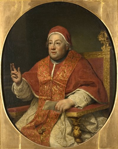 Retrato del Papa Clemente XIII (1693-1769) de Anton Raphael Mengs