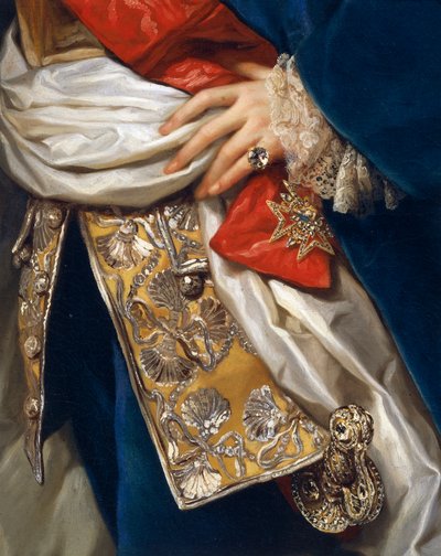 Retrato de Fernando IV (detalle) de Anton Raphael Mengs