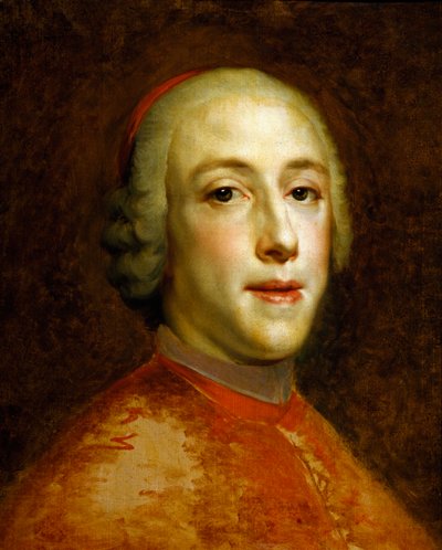 Retrato de Enrique Benedicto María Clemente Eduardo Estuardo, Cardenal York, circa 1756 de Anton Raphael Mengs