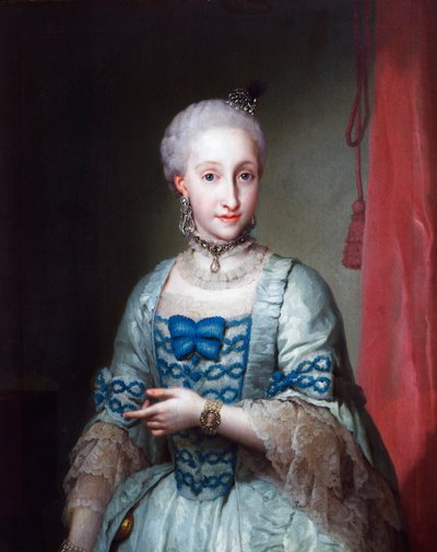Retrato de la Infanta María Josefa de España, por Anton Raphael Mengs de Anton Raphael Mengs