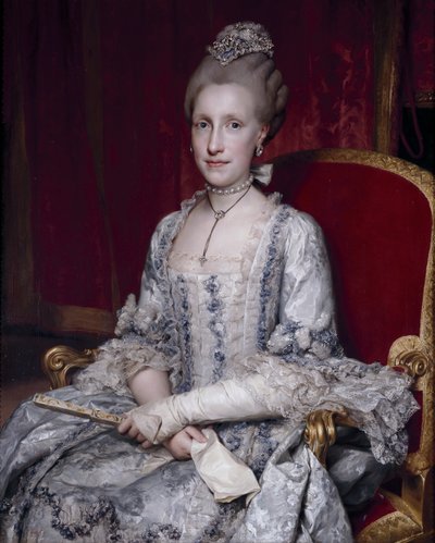 Retrato de la Infanta María Luisa de España 1745-1792, Emperatriz del Sacro Imperio, 1770 de Anton Raphael Mengs