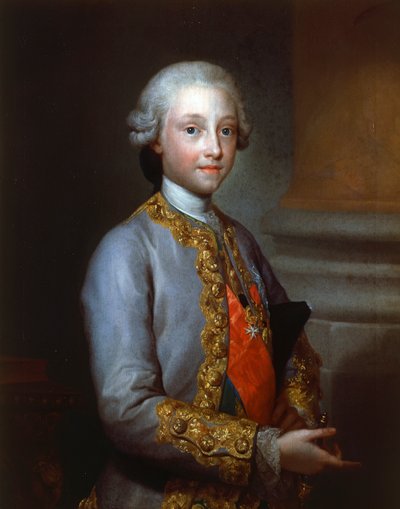 Retrato del Infante Gabriel de España de Anton Raphael Mengs