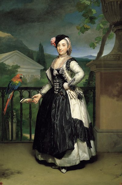 Retrato de Isabel Parreno Arce Ruiz de Alarcón y Valdés, Marquesa de Llano de Anton Raphael Mengs