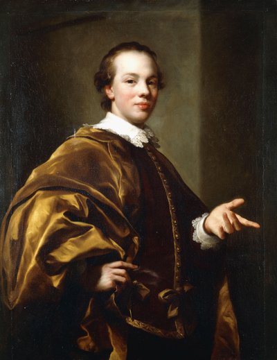 Retrato de John, 7º Conde de Galloway, tres cuartos de longitud, c.1758 de Anton Raphael Mengs
