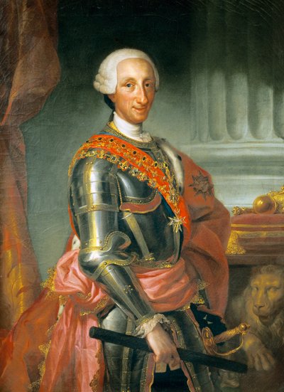 Retrato del Rey Carlos III de España de Anton Raphael Mengs