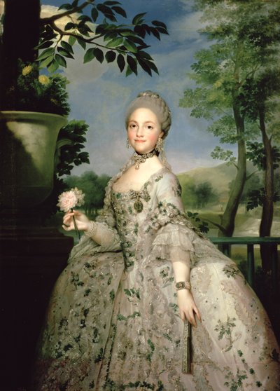 Retrato de María Luisa de Borbón (1751-1819) de Anton Raphael Mengs