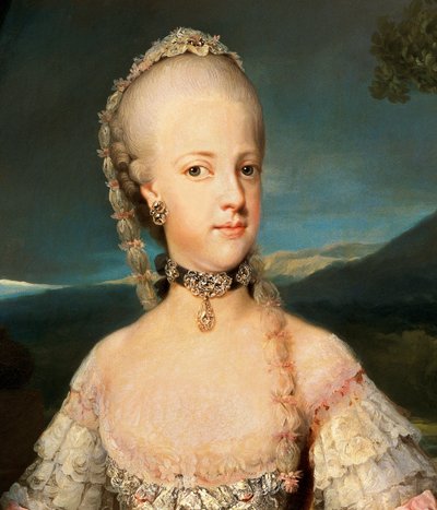 Retrato de María Carolina de Austria de Anton Raphael Mengs