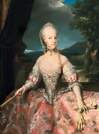 Retrato de María Carolina de Austria de Anton Raphael Mengs