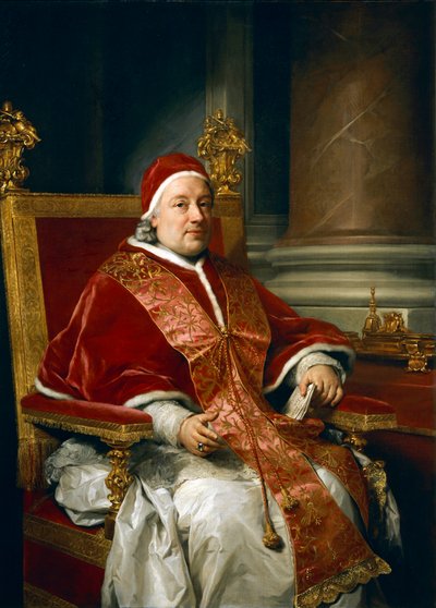 Retrato del Papa Clemente XIII Rezzonico de Anton Raphael Mengs