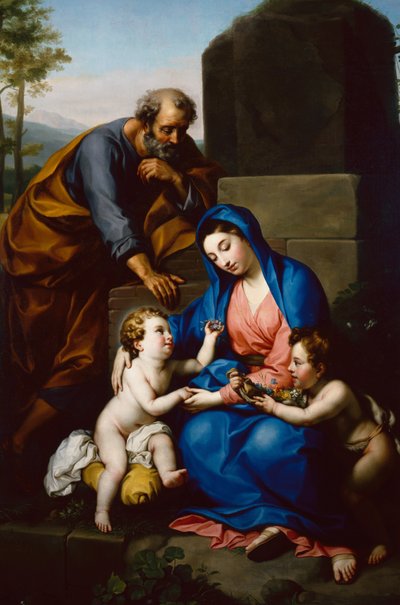 La Sagrada Familia con el niño San Juan Bautista de Anton Raphael Mengs