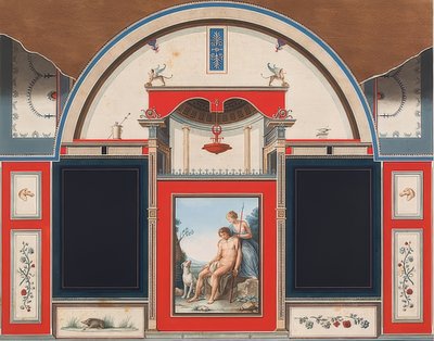 Mural de una casa romana en el terreno de la Villa Negroni en Roma, Venus y el herido Adonis de Anton Raphael Mengs