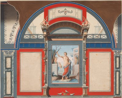 Mural de una Casa Romana en el Terreno de la Villa Negroni en Roma, Venus con Erotes de Anton Raphael Mengs