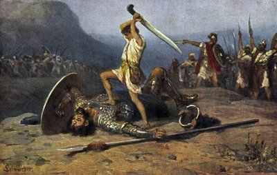 David y Goliat - Biblia de Anton Robert Leinweber