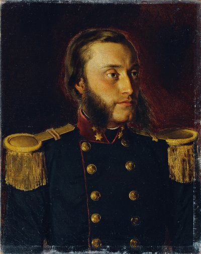 El ingeniero de construcción naval Josef von Romako como teniente de Anton Romako