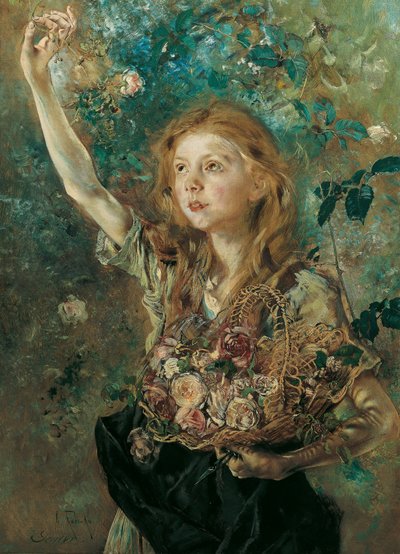 el recolector de rosas de Anton Romako