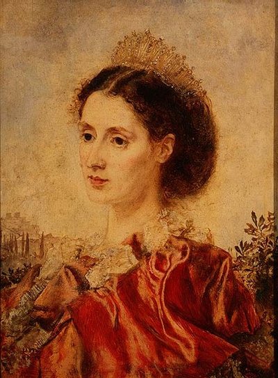 Retrato de la Sra. Henry Francis Makins en traje de fantasía de Anton Romako