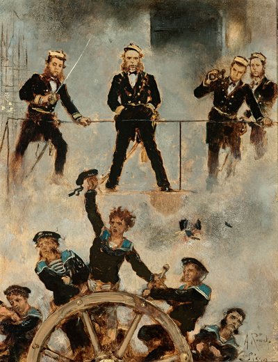 Tegetthoff en la batalla naval de Lissa II de Anton Romako