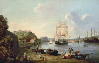 Barco bajo Vela en el Puerto de Port Mahon, Menorca de Anton Schantz