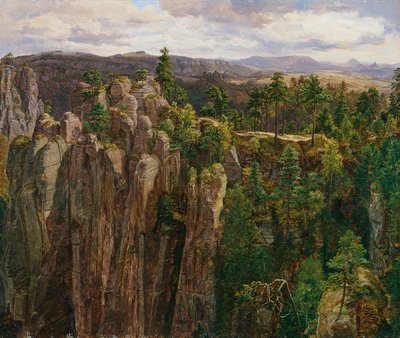 En las montañas de arenisca del Elba de Anton Schiffer