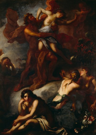 La violación de Proserpina (óleo sobre lienzo) de Anton Schoonjans
