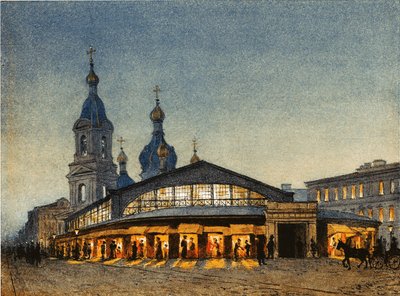 La Plaza Sennaya y la Iglesia del Salvador en San Petersburgo de Anton Sergeevich Lytkin