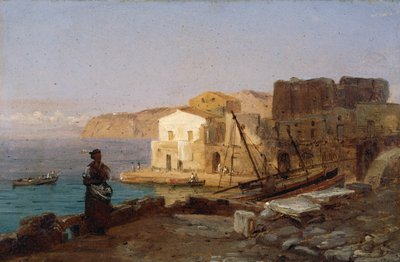 Marina Grande en Sorrento de Anton Sminck Pitloo