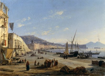 Vista de Nápoles con el Vesubio al fondo de Anton Sminck Pitloo