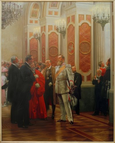 Federico III en el baile de la corte / Werner de Anton Alexander von Werner