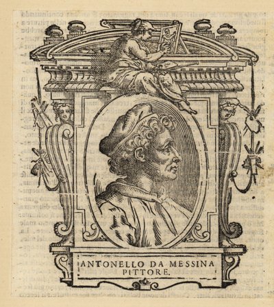 Retrato de Antonio de Messina, pintor italiano de Messina, Sicilia, del Renacimiento italiano, circa 1430-1479 de Antonello da (after) Messina