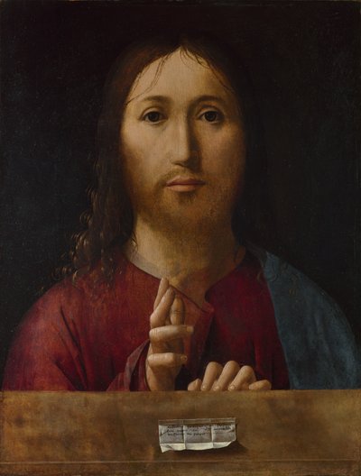 Cristo bendiciendo, 1465 de Antonello da Messina
