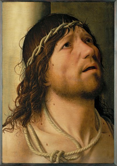 Cristo en la picota (óleo sobre madera) de Antonello da Messina