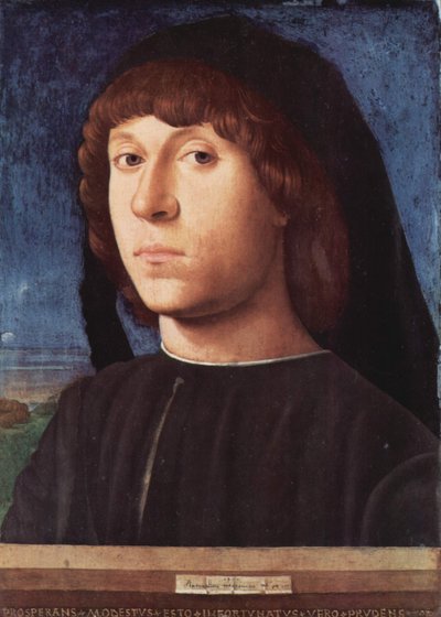 Retrato de un joven de Antonello da Messina
