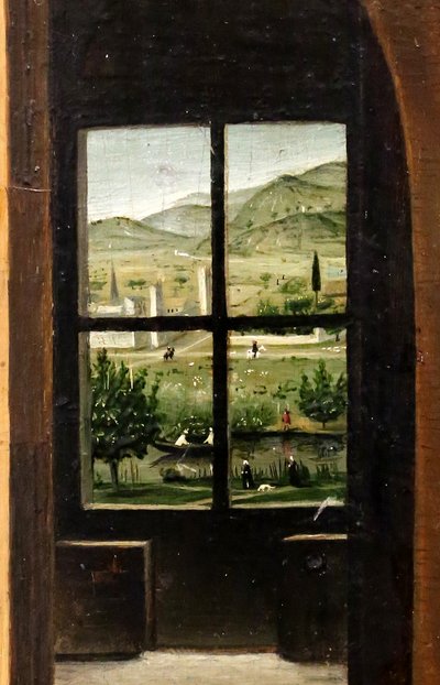 San Jerónimo en su estudio, detalle, c.1475 (óleo sobre tabla) de Antonello da Messina