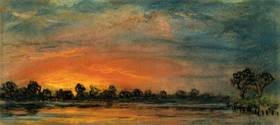 Atardecer en Chelsea, Londres de Frederick (attr. to) Barnard