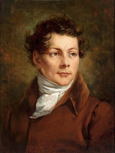 Retrato de Karol Brodowski, hermano del artista de Antoni Brodowski