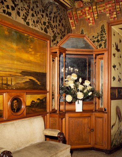Comedor, Casa Vicens, Barcelona, por el arquitecto Antoni Gaudí. España de Antoni Gaudi