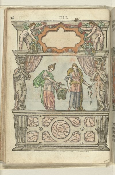 Escena con Hebe y Voluptas, 1578 de Antoni van Leest