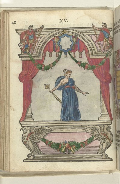 Escena con Personificación de la Providencia (Providentia), 1578 de Antoni van Leest