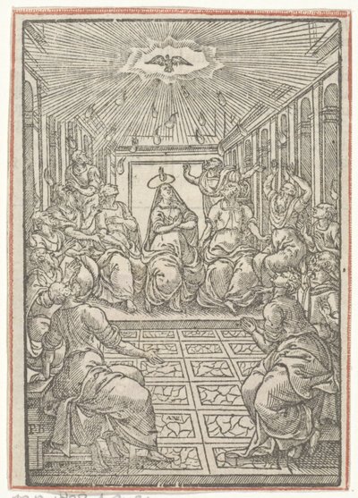 Derramamiento del Espíritu Santo de Antoni van Leest