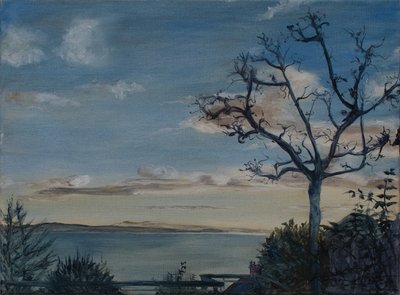 Ditcheat Hill, Somerset, 2019 (óleo sobre lienzo) de Antonia Myatt