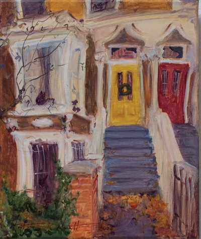 Dragons House, Londres, 2023 (óleo sobre lienzo) de Antonia Myatt